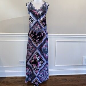 NWT Intimately by Free People Size XSmall Graphite Combo Maxi Dress Stevie
